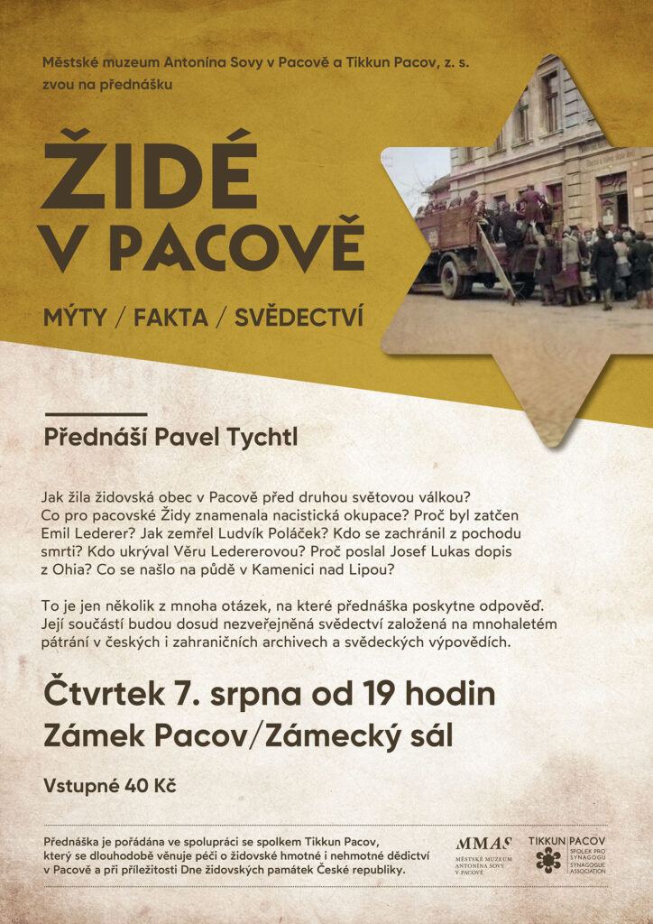 Přednáška Židé v Pacově