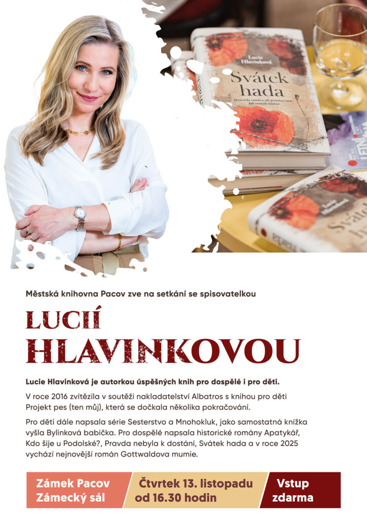 Setkání se spisovatelkou Lucií Hlavinkovou