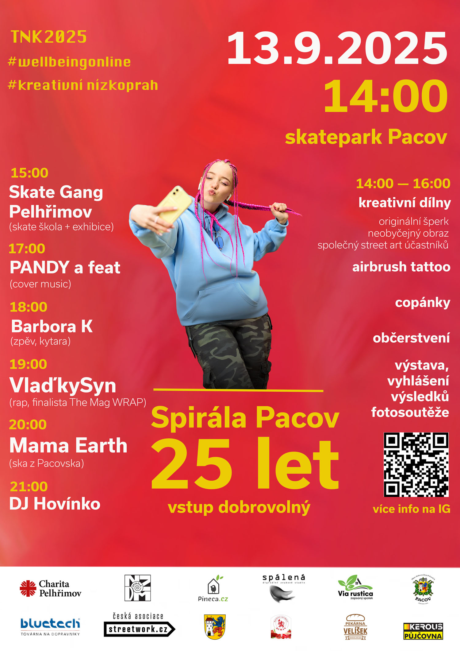 Spirála slaví 25 let / 13. září od 14 hodin / skatepark Pacov
