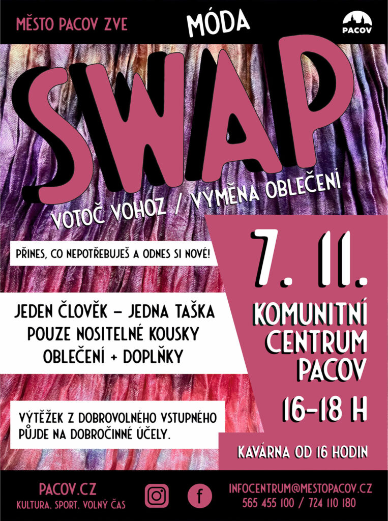 SWAP/Votoč vohoz, Komunitní centrum Pacov, 7. listopadu 2025