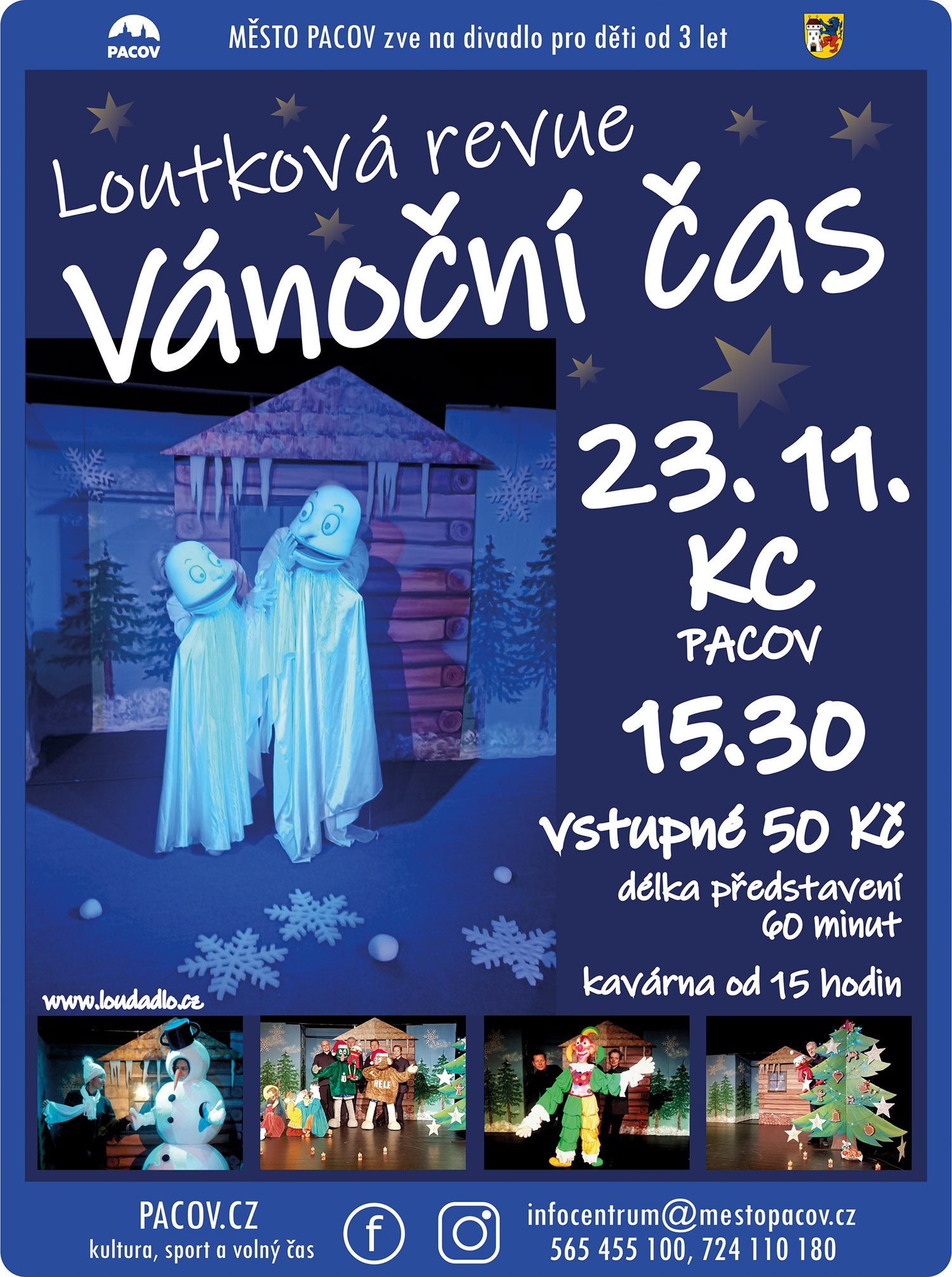 Loutková revue Vánoční čas / Komunitní centrum Pacov