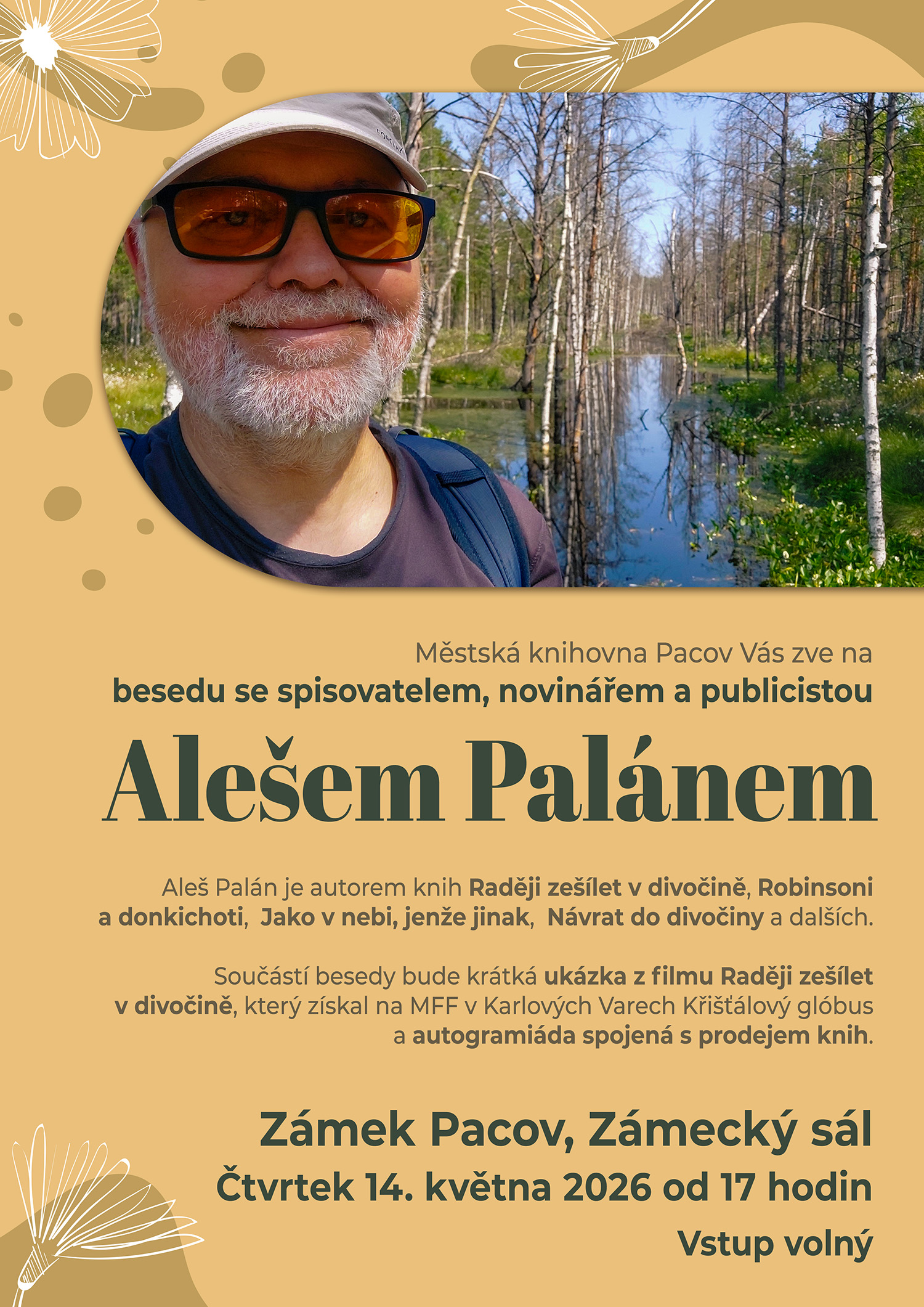 Beseda s Alešem Palánem / Městská knihovna Pacov