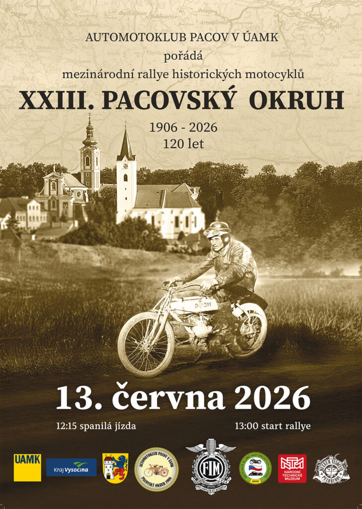 Pacovský okruh 2026 / Mezinárodní veteran rallye historických motocyklů