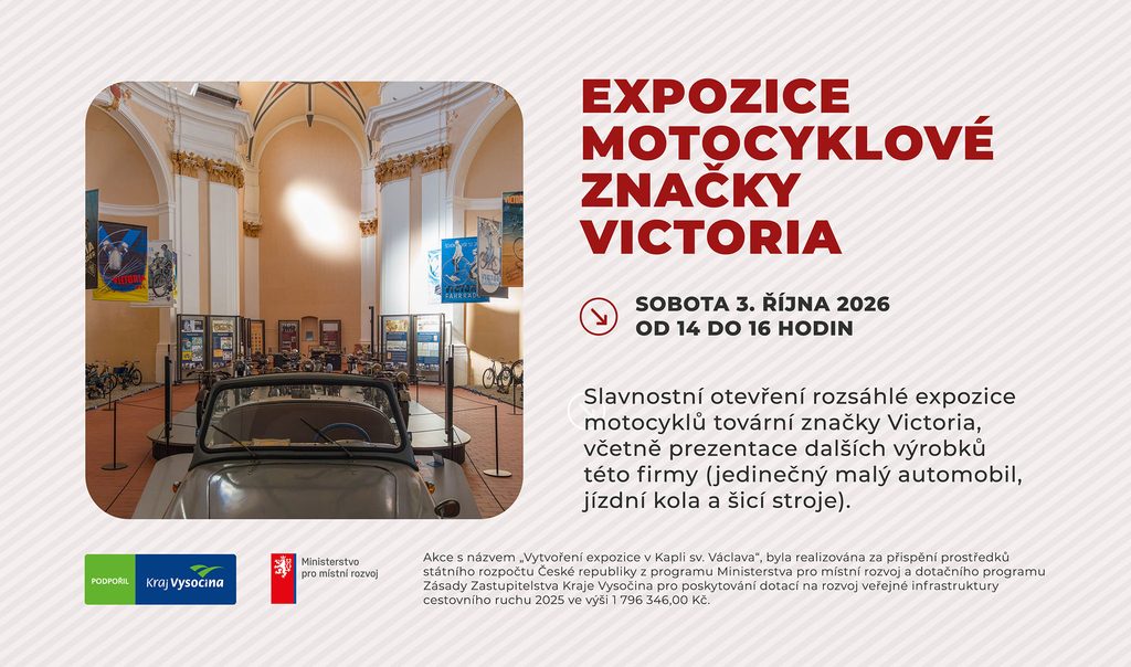 Expozice motocyklové značky Victoria Pacov