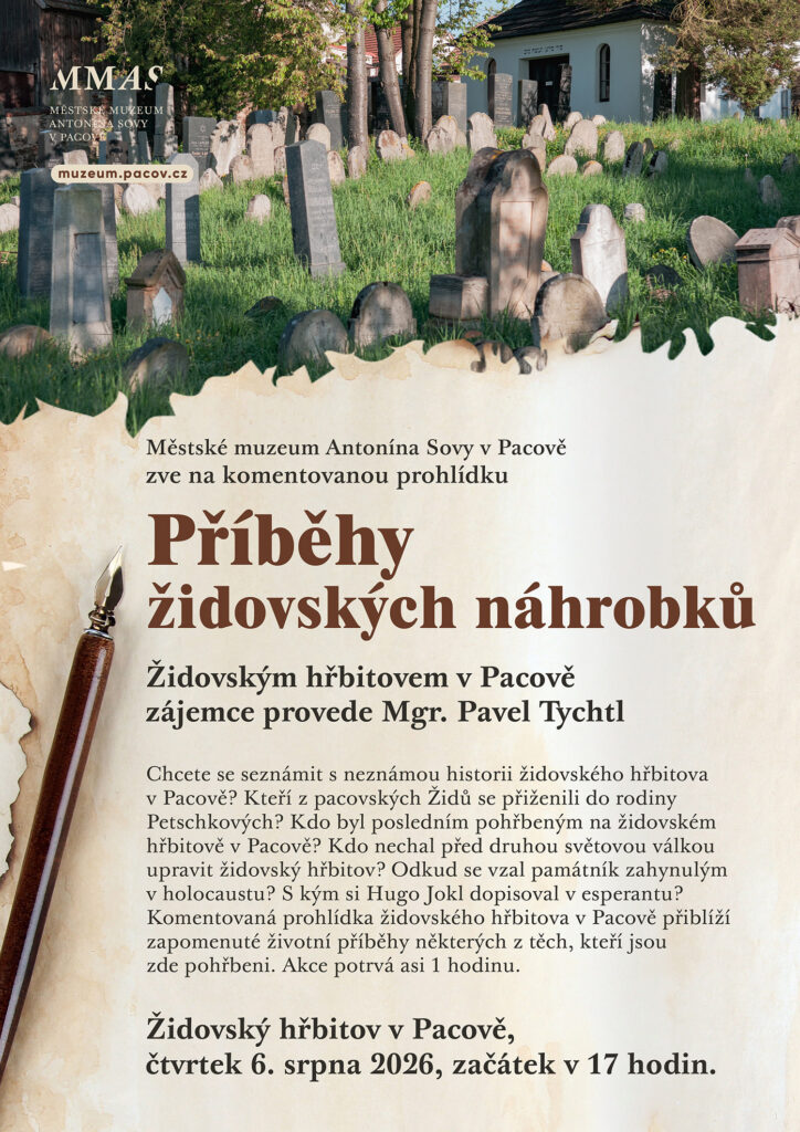 Příběhy židovských náhrobků / Židovský hřbitov Pacov, 6. srpna 2026
