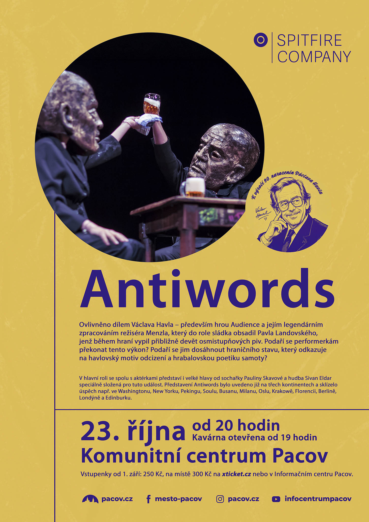 Antiwords, KC Pacov 23. října od 20 hodin