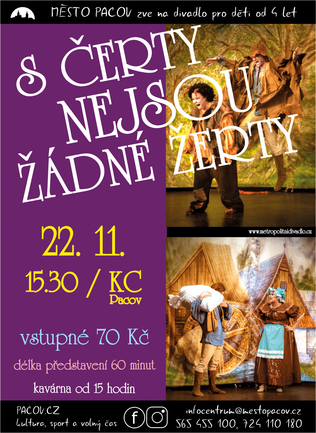 S čerty nejsou žádné žerty / Komunitní centrum Pacov 22. listopadu od 15.30 hodin